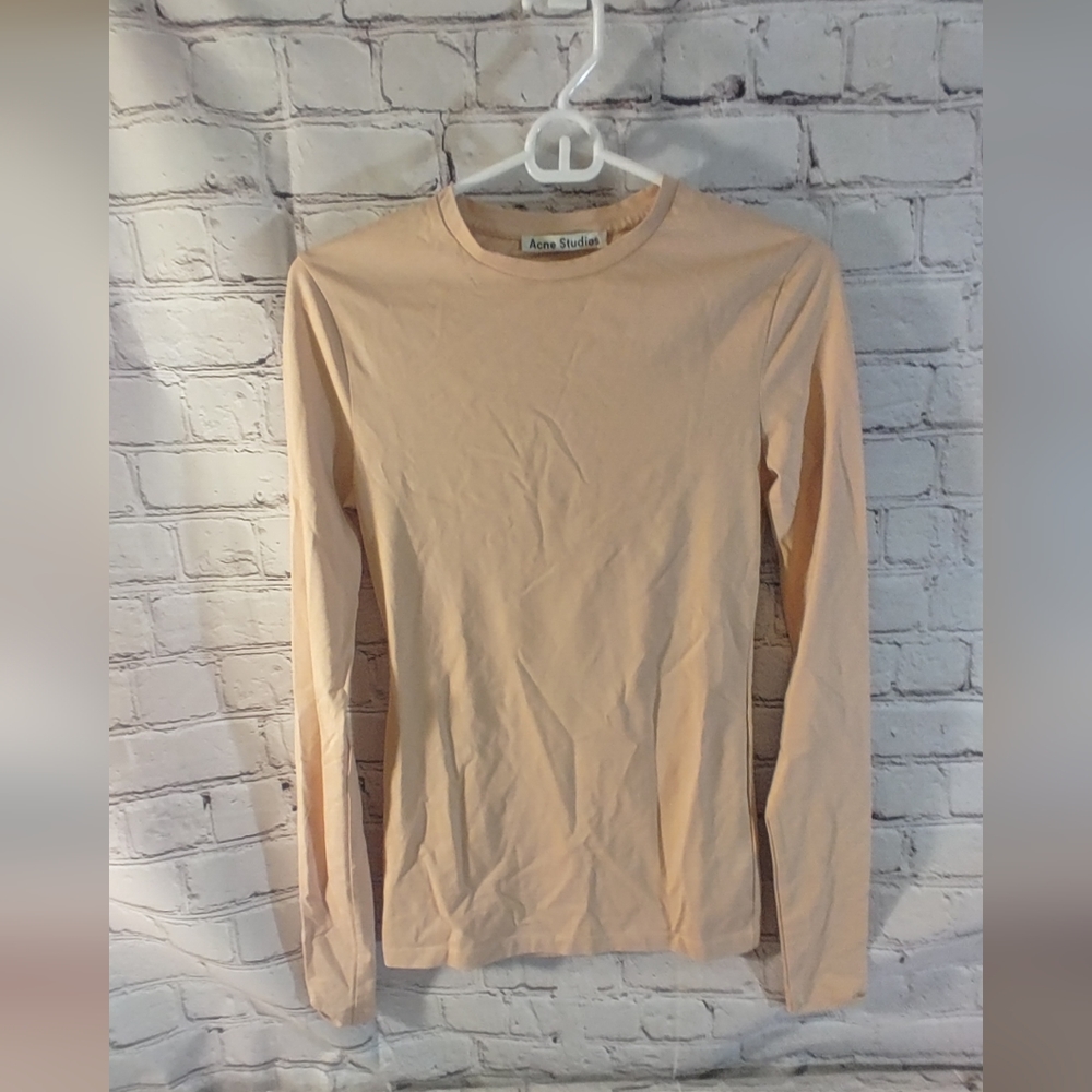 Acne Studios Long Sleeve Marisol Tan Shirt XS